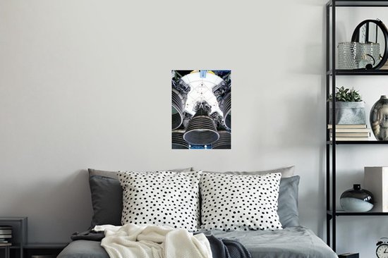 Sticker Muursticker Navette spatiale - dessous navette spatiale - 30x40 cm - film adhésif autocollant - sticker mural repositionnable