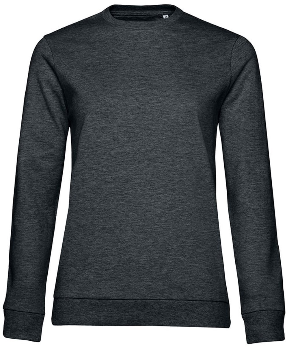 B&C Dames/dames Set-in Sweatshirt (Asfalt Heide)