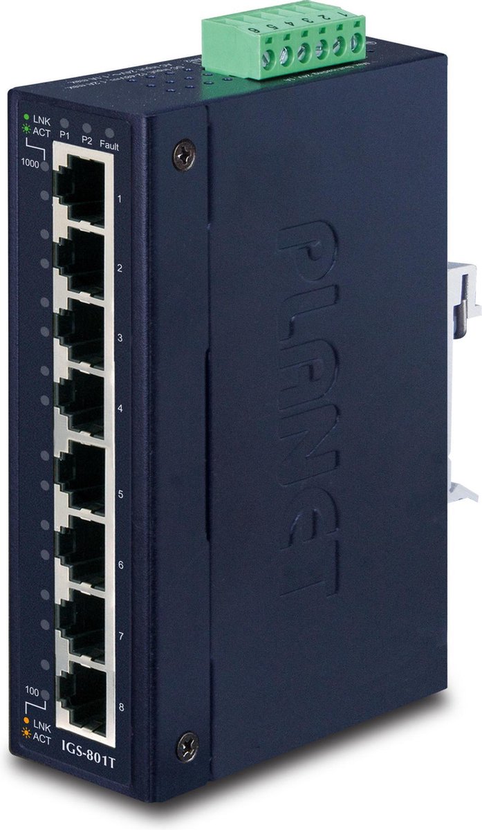 Planet Ip30 8-Port Industrial Gigabit Switch