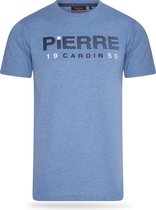 Pierre Cardin - Heren Tee SS 1950 Logo Shirt - Blauw - Maat XXL