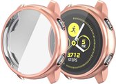 YPCd® Samsung Galaxy Watch Active Siliconen Case - Rosé Goud - 40mm - 360 bescherming