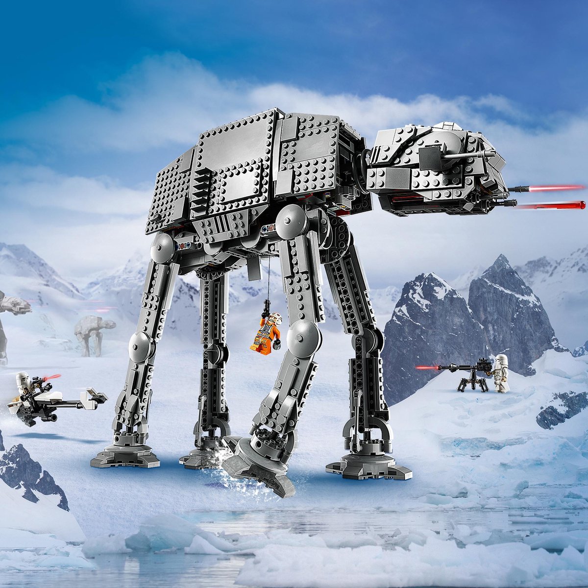 LEGO® Star Wars™ AT-AT™ 75288 bouwset, leuke speelset voor kinderen die spannende missies uit het Star Wars universum en scènes uit de klassieke Star Wars trilogie willen naspelen (1267 onderdelen) — afbeelding 18