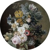 Stilleven met bloemen, Eelke Jelles Eelkema - Foto op Behangcirkel - ⌀ 100 cm