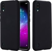 Voor ZTE A5 2020 Pure Kleur Vloeibare Siliconen Schokbestendig Volledige Dekking Case (Zwart)