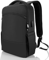 rugzak jongens voor school- ZINAPS Rugzak Heren Rugzak 15,6 Inch Waterdicht en Anti-Theft Student School Bag Boy Teenager Geschikt voor Studie Work Travel Camping Black