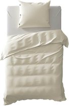 Yellow Percale - Dekbedovertrek - Eenpersoons - 140x200/220 cm - Off-White