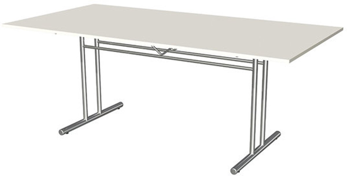 Vergadertafel Brainpower wit 200x100cm