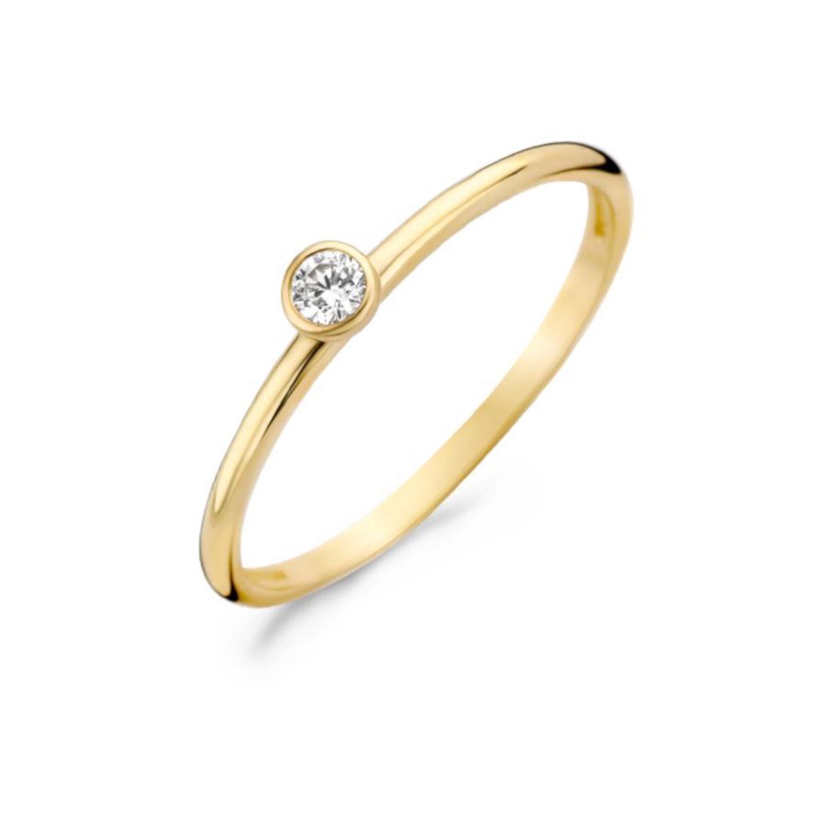 Blush 14 Karaat Gouden Ring (Maat: 52) - Goudkleurig