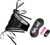 Power Panty Lace Panties, Bullet, & Blindfold Kit - Pink