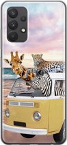 Samsung A32 4G hoesje - Wanderlust | Samsung Galaxy A32 4G hoesje | Siliconen TPU hoesje | Backcover Transparant