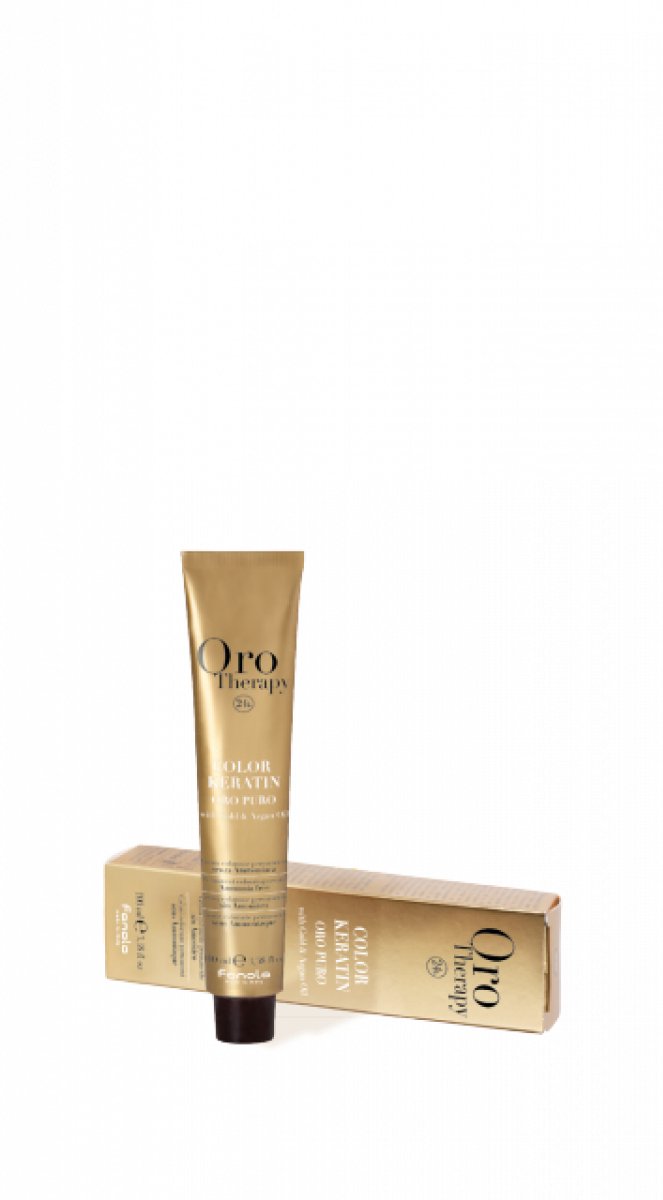 Fanola Haarverf Orotherapy Color Keratin Permanent Colouring Cream 7.1 Blonde Ash