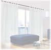 Relaxdays vitrage kant en klaar - lichtdoorlatend - 2 stuks - glasgordijn - inbetweens wit - 140x175cm