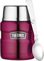 King Thermos Voedseldrager - Foodcontainer - Lunchbox - Voedselcontainer - Framboos - 470ml