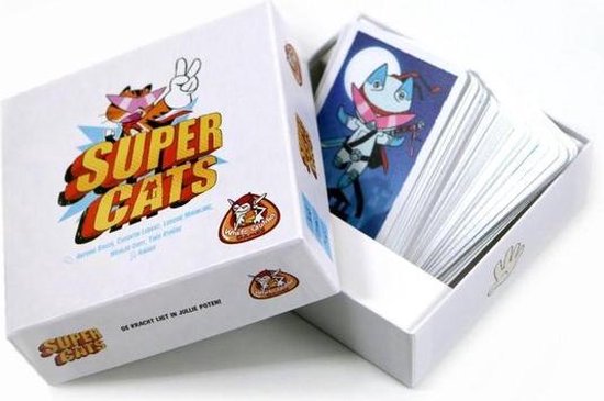Thumbnail van een extra afbeelding van het spel White Goblin Games Kaartspel Supercats Junior Karton 50 Kaarten