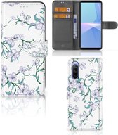 Telefoonhoesje Sony Xperia 10 III Bookcase Blossom White