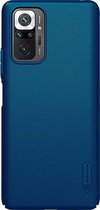 Nillkin - Xiaomi Redmi Note 10 Pro Hoesje - Super Frosted Shield - Back Cover - Blauw