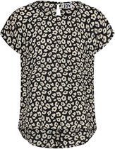 Jacqueline de Yong T-shirt Jdypiper S/s Top Wvn Noos 15234106 Black/tapioca Leo Dames Maat - 34