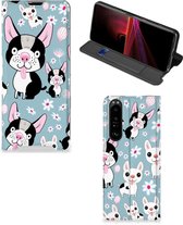 Telefoon Hoesje Cadeau voor Kleinzoon Sony Xperia 1 III Flipcover Hondjes