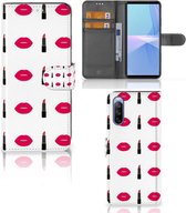 Telefoonhoesje Sony Xperia 10 III Beschermhoes Lipstick Kiss