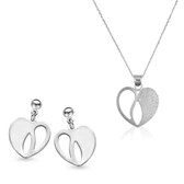 Orphelia  SET-5062 - Ketting(en) met oorbel(len) - Zilver 925 - 45 cm