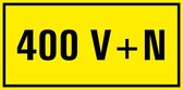 400 v+n sticker 100 x 50 mm