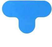 T-stuk -   Blauw  180 x 120 mm Anti-slip-vloersticker