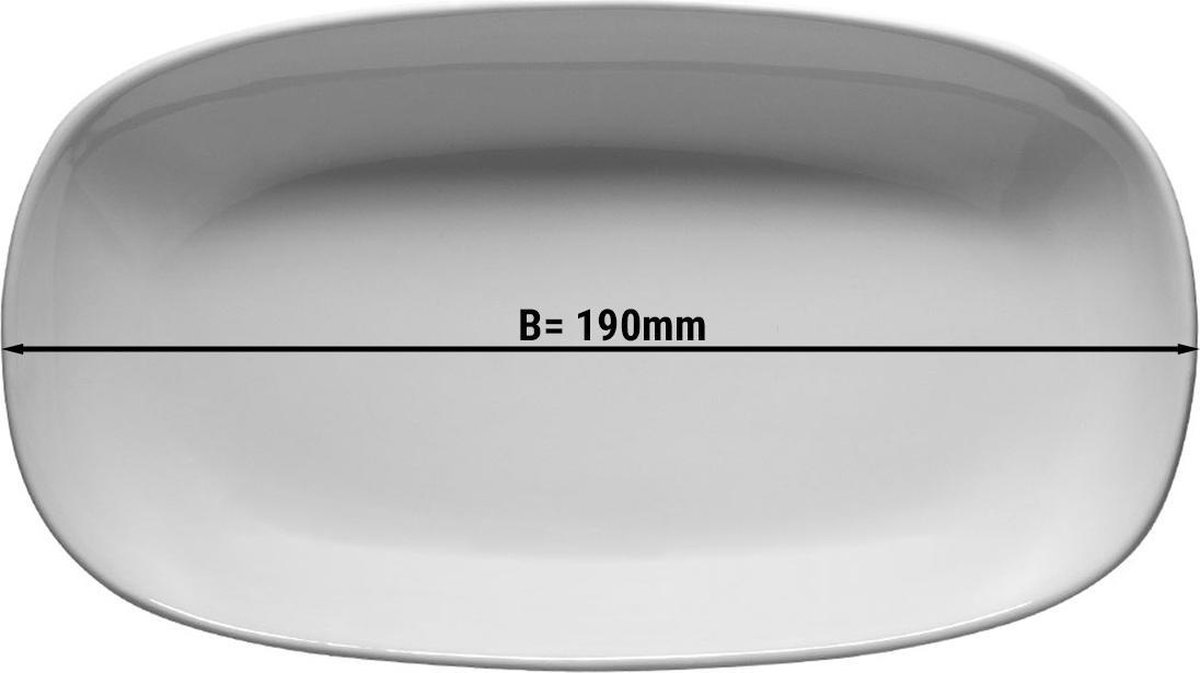 (24 stuks) ENTity - Bord- / schaal ovaal - Ø 19 cm | GGM Gastro