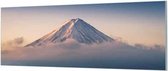 Wandpaneel Mount Fuji berg Japan  | 180 x 60  CM | Zwart frame | Wandgeschroefd (19 mm)
