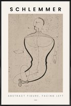 JUNIQE - Poster in kunststof lijst Schlemmer - Abstract Figure, Facing