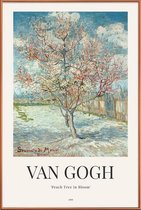 JUNIQE - Poster met kunststof lijst Van Gogh - Roze perzikbomen