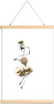 JUNIQE - Posterhanger Champagne -30x45 /Grijs & Wit