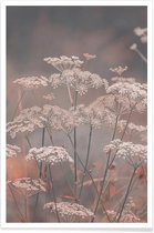 JUNIQE - Poster Mystic Garden Peach -30x45 /Grijs & Ivoor