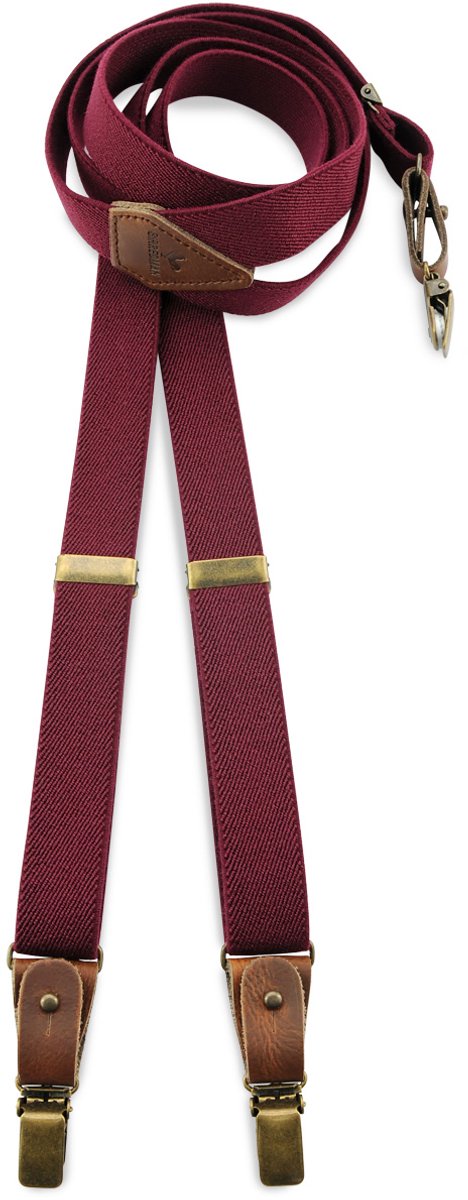 Sir Redman - Bretels - bretels Buck Burgundy - mauve