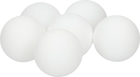 Set van 6x stuks ballen 4 cm - Tafeltennissen - Tafeltennisballen | bol.com