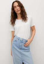 Mango T-shirt Basic T Shirt 17010103 01 Dames Maat - S