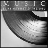 JUNIQE - Poster met kunststof lijst Outburst -50x50 /Grijs & Wit