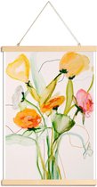 JUNIQE - Posterhanger Bloom Series Norway 0915 -30x45 /Groen & Oranje