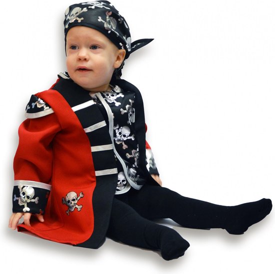 Rubie's Kostuum Piraat Jongens Polyester Rood/zwart Maat 80 | bol.com