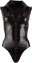 Wetlook Body Met Lange Rits - Large