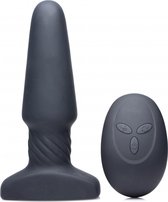 Slim R Smooth Rimming Plug with Remote Control - Black - Butt Plugs & Anal Dildos - Anal Vibrators