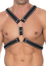 Z Series Scottish Harness - Leather - Black/Black - S/M - Maat S/M