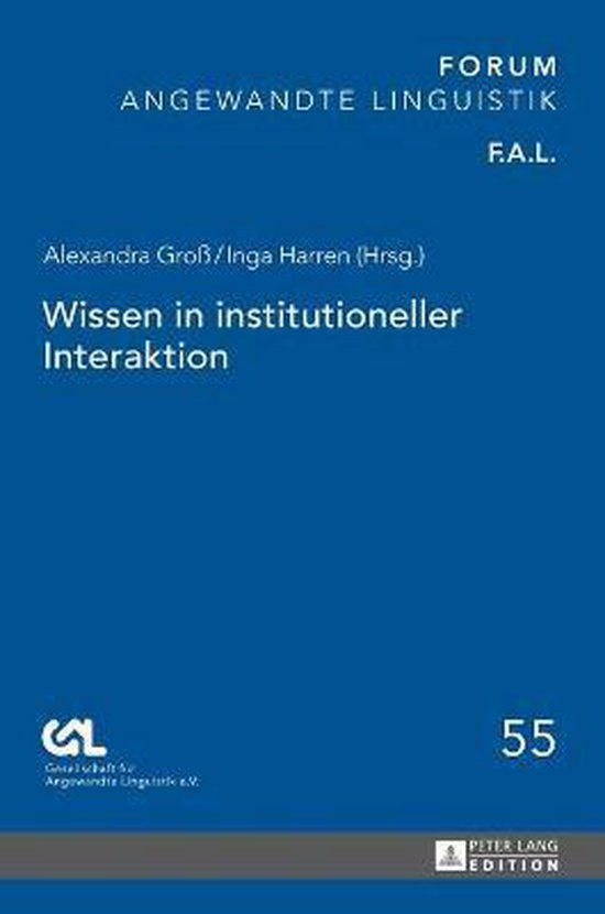 Wissen in institutioneller Interaktion - cover