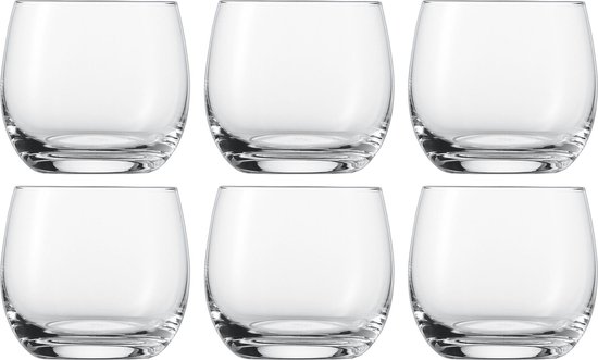 SCHOTT ZWIESEL Set van 8 show, elk 4 sierlijke longdrinkglazen en whiskyglazen met reliëf, vaatwasmachinebestendige kristalglazen (artikelnummer 121881