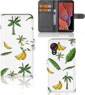 Beschermhoes Geschikt voor Samsung Galaxy Xcover 5 | Xcover 5 Enterprise Edition Flip Case Banana Tree