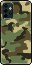 - ADEL Siliconen Back Cover Softcase Hoesje Geschikt voor Samsung Galaxy A32 - Camouflage