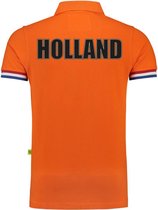 Polo de Luxe supporter Holland - 200 grammes de coton - homme - orange - fan des Nederland / polo championnat d'Europe / coupe du monde / vêtements S