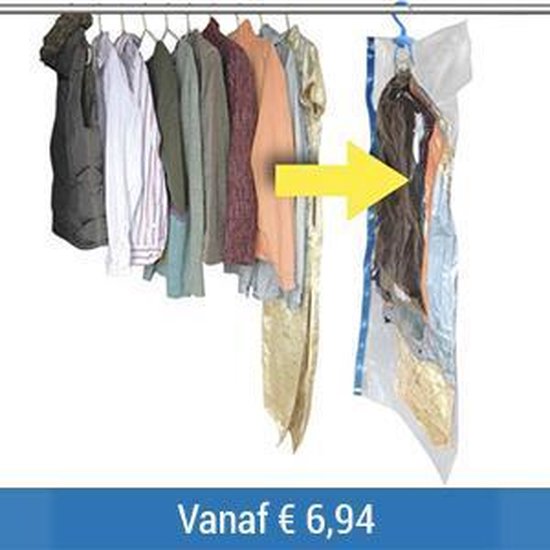 Authenticatie versnelling verlangen vacuum kleding zak 145 x 70 cm - Vacuumzak 145 x 70 cm - Vacuum  opbergzakken -... | bol.com