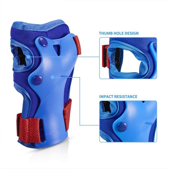 Liebkern Knieschoner voor kinderen - Vanaf 2 jaar - Veiligheidsgetest en comfortabel - Robuuste inline skate beschermers - Set beschermers voor kinderen - Knie- en elleboogbeschermers voor kinderen
