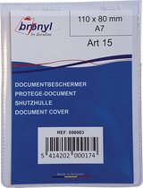 Bronyl U-mapje uit transparante PVC van 180 micron, ft A7 20 stuks