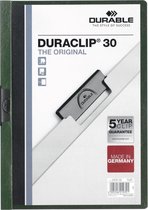 Durable Duraclip 30 A4 Pvc Black, Green, Transparent